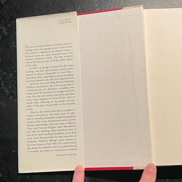 "Kate Remembered," by A. Scott Berg, 2003 First Ed. Hardcover - Picture 4 of 7